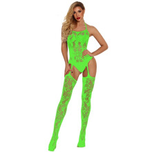 Body feminino de malha sem entrepernas, estilo babydoll.