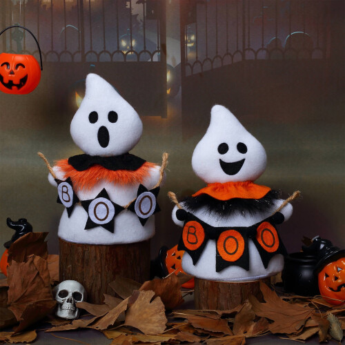 Pluszowa dekoracja ducha na Halloween 12 cm 1