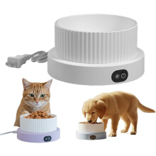 Ciotola riscaldata per animali domestici (cani e gatti) con 3 temperature, 740 ml (25 oz)