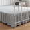 Jupe de lit King Size Gris clair Tombant 35,5 cm à volants 1