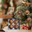 4 Pack Glass Christmas Ornaments, Irregular Ball Decor 4