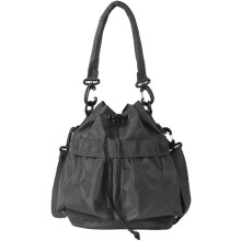 Borsa a tracolla da donna in nylon, borsa a secchiello casual, borsa a mano grande, borse a tracolla con coulisse