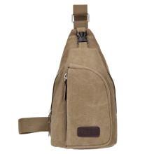 Bolso bandolera pequeño de lona para hombre, bolso de hombro informal vintage, bolso cruzado ligero, ideal para el trabajo, viajes y negocios.