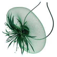 Elegant Feather Fascinator Headband for Women