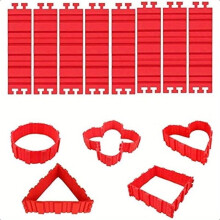 Stampo in silicone per torte, forma a serpente magico, stampo per torte fai da te quadrato, rettangolare, a cuore, rotondo, confezione da 8