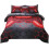 Twin Gamer Comforter Set Microfiber 6-Piece Red 1