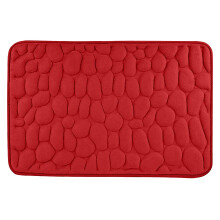 Juego de alfombra y tapete de baño, tapete de algodón súper absorbente, tapete antideslizante para ducha y inodoro, alfombra de baño lavable a