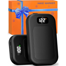 Wiederaufladbare Handwärmer, 2er-Pack, 3 Heizstufen, LED-Anzeige