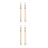 4Pcs Telescoping Aluminum Alloy Clothesline Pole Adjustable Drying Rod 5