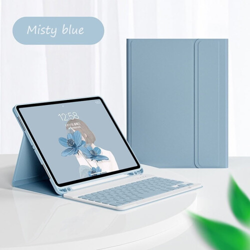 Capa com teclado compatível com Samsung Galaxy Tab S7Fe12.4Sm-t735 Ñ