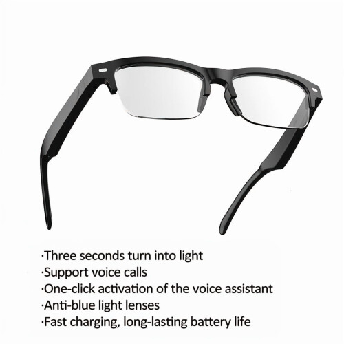 Unisex Ασύρματα Έξυπνα Γυαλιά 5.3 - Hi-Fi Ήχος/Κλήση, Μπλε Φως/Προστασία από UV, Μεγάλη