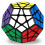 Speed Cube,3x3x3 Dodecahedron Puzzle Cube for All Ages,ABS Plastic Black 1