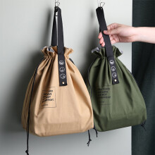Sac Bento à ouverture large ajustable en toile avec cordon de serrage, sac à déjeuner, accessoires de pique-nique