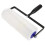 Rolo cilíndrico autonivelante branco com pontas para uso interno e externo, 25 cm (10 polegadas), 1 unidade. 1
