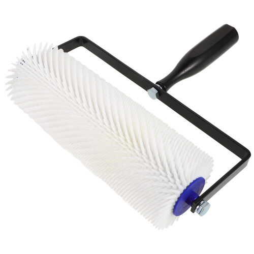 Rolo cilíndrico autonivelante branco com pontas para uso interno e externo, 25 cm (10 polegadas), 1 unidade.