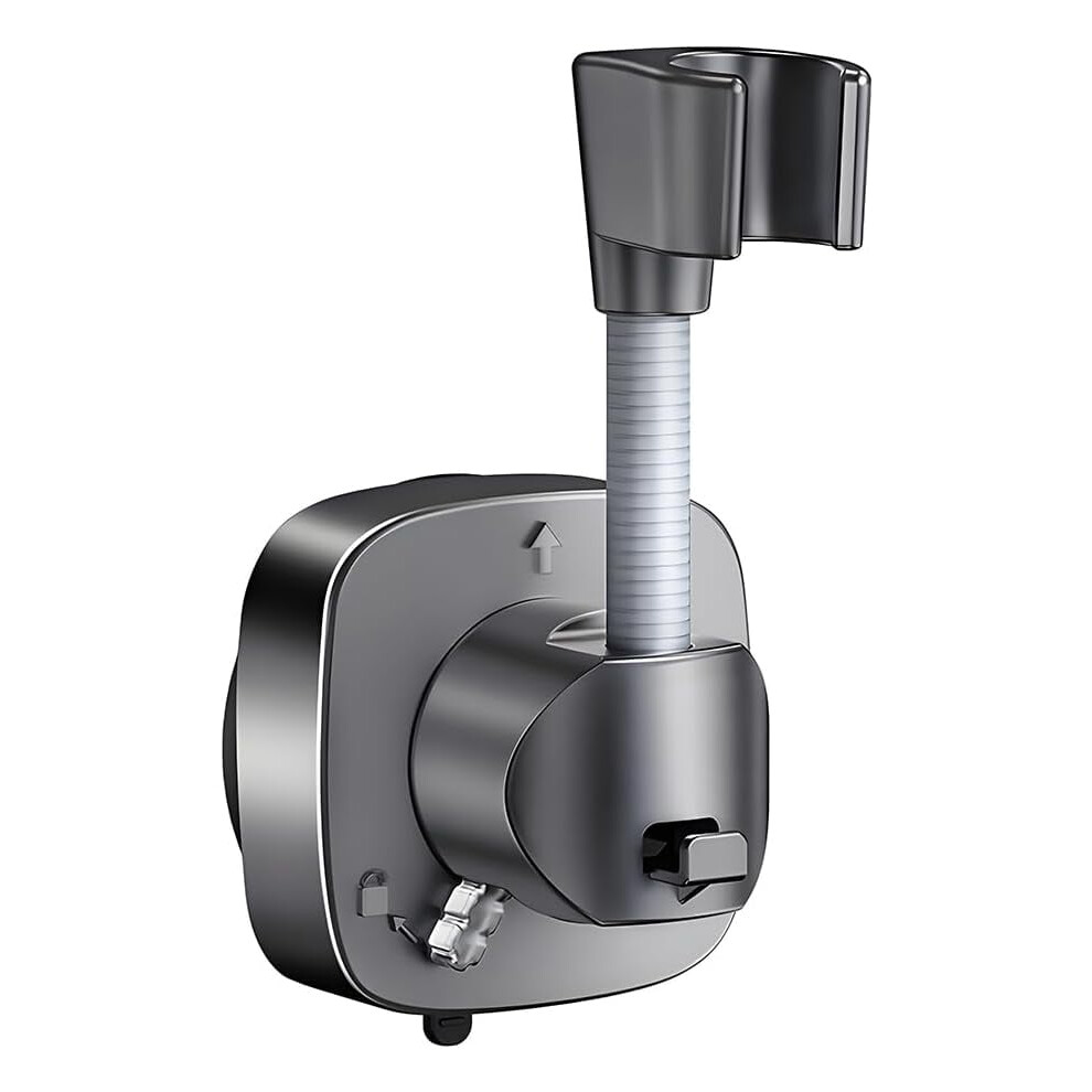 Wall-Mounted 360 Adjustable Shower Head Holder With Suction Cup Â Gray, Compatible With Most Handheld Shower Wands 9027700517615