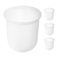 Scuab Leithris Glantacháin OUNONA4Pcs Cupán Scuab Leithris 11.00X10.00X10.00CM Trédhearcach