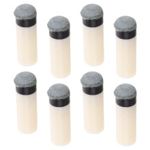 Worgeous 8pcs Billiard Cue Tips Replacement Kit Plastic Cue Tips Screw On Tips For Pool Cues Pool Cue Tips Repair Billiard Supplies
