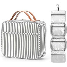 Hanging Travel Toiletry Bag, Large Capacity 4-Compartment Cosmetic Organizer with Sturdy Hook – Perfect for Travel & Daily Use