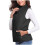 Vest for Women Winter Fall Basic Button Vest Solid Keep Warm Sleeveless Jacket with Pocket,Black 7