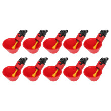 10 pezzi di ciucci d’acqua automatici in ABS per pollame, 5x3,5x7 cm