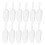 24Pcs Plastic Ice Cube Scoop - Clear Spoon for Candy, Flour and Grains 3