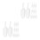 24Pcs Plastic Ice Cube Scoop - Clear Spoon for Candy, Flour and Grains 5