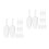 24Pcs Plastic Ice Cube Scoop - Clear Spoon for Candy, Flour and Grains 8