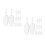 24Pcs Plastic Ice Cube Scoop - Clear Spoon for Candy, Flour and Grains 9