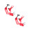 2Ensembles Mini Outils Construction Élévateur Plastique Rouge Décor 4