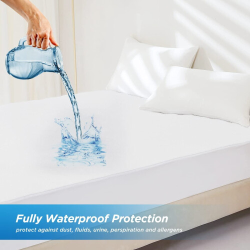Protège-matelas en coton biologique, taille standard 1