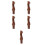 5Pcs Durable Solid Wood Handles for Garden Tool Replacement 5