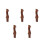 5Pcs Durable Solid Wood Handles for Garden Tool Replacement 10
