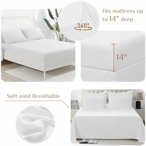 Queensize dekbedset, 7-delig, geborstelde stof 2