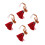 4Pièces Charms Calebasse Bois Avec Décoratif Pour 4