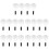 20Pcs Hairdressing Mask Shield Assorted Colors 6