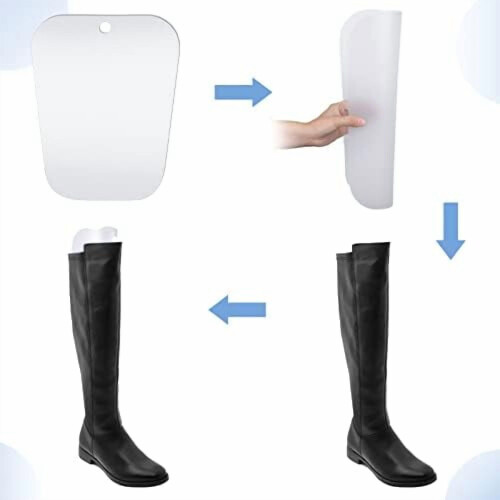8 Packs Boot Shaper Shape Inserts Tall Boot Support for Women and Men 2
