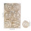 Beige Shatterproof Christmas Ornaments 12 pcs 7 cm 3