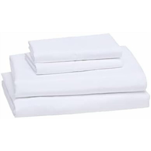 Σετ σεντονιών Basics4Piece από μικροΐνες, ελαφρύ, αναπνεύσιμο, αντιρυτιδικό, 2