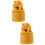 2Pcs Durable DIY Chinese Style Light Brown Stone Stamp Set 9