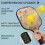 Σετ κουπιών Pickleball με κουπιά από fiberglass σε σχέδια λουλουδιών, 2 μπάλες και τσάντα – 4