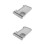2Pcs Lightweight PP Arm Rest Tray for Couch with Cup Holder Light Grey 5