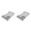 2Pcs Lightweight PP Arm Rest Tray for Couch with Cup Holder Light Grey 6