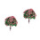 2Pcs Multi Color Artificial Mini Trees Plastic Garden and Indoor Decor 4