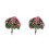 2Pcs Multi Color Artificial Mini Trees Plastic Garden and Indoor Decor 6