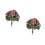 2Pcs Multi Color Artificial Mini Trees Plastic Garden and Indoor Decor 8