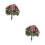 2Pcs Multi Color Artificial Mini Trees Plastic Garden and Indoor Decor 9