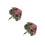 2Pcs Multi Color Artificial Mini Trees Plastic Garden and Indoor Decor 10