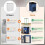 150L Rolling Laundry Hamper with Metal Frame and Removable 3