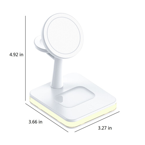 Stație de încărcare wireless 15W 3 în 1 pentru Android, iPhone, Apple, Samsung, iPad 1